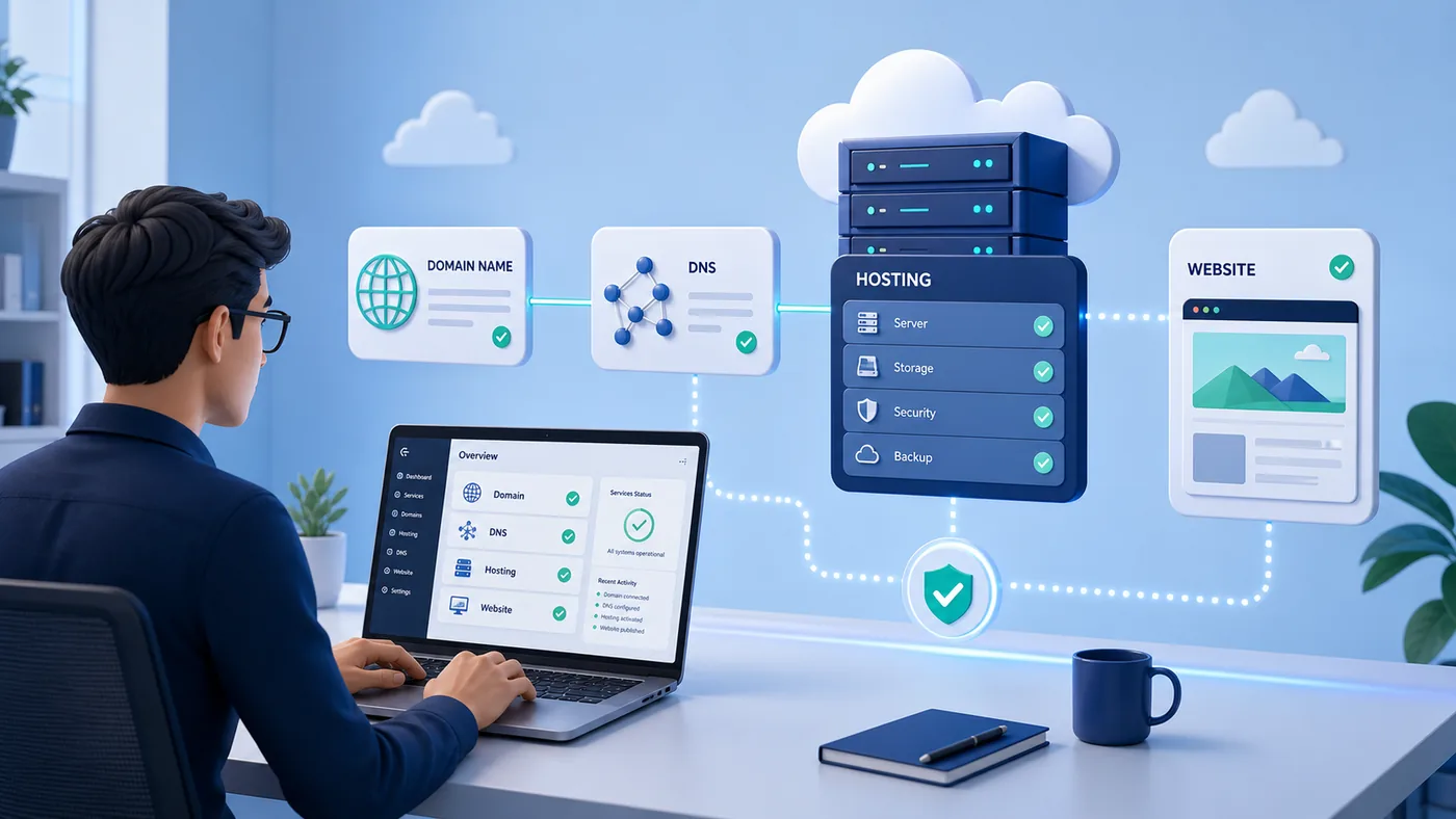 Imagen representativa de Gestión de Hosting y Dominio